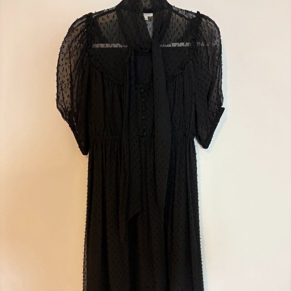 WALTER Black dotted dress